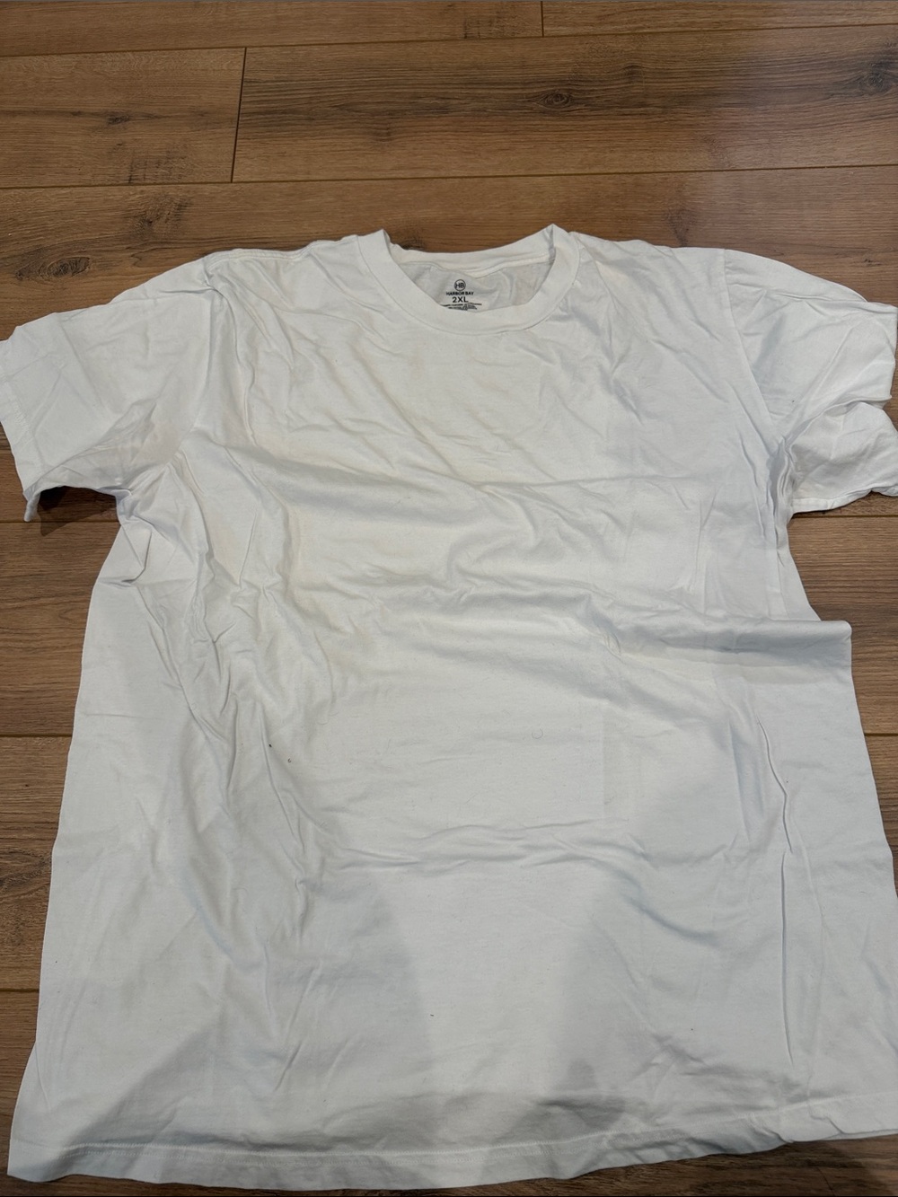 Harbor Bay White Short Sleeve Crew Neck Tee